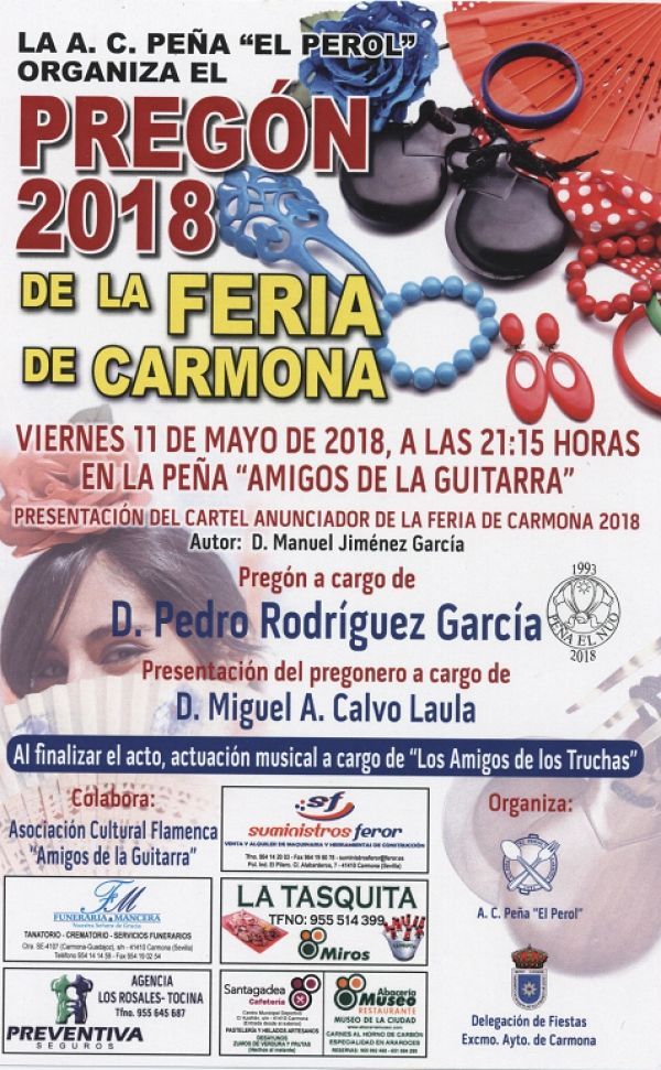 Pregón de la Feria de Carmona 2018